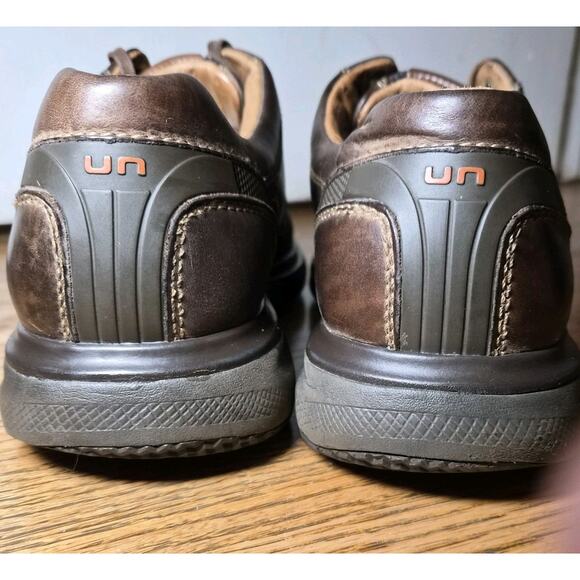Clarks Unstructured Brown Leather Casual Shoes Comfort Mens 9.5M - Picture 4 of 7